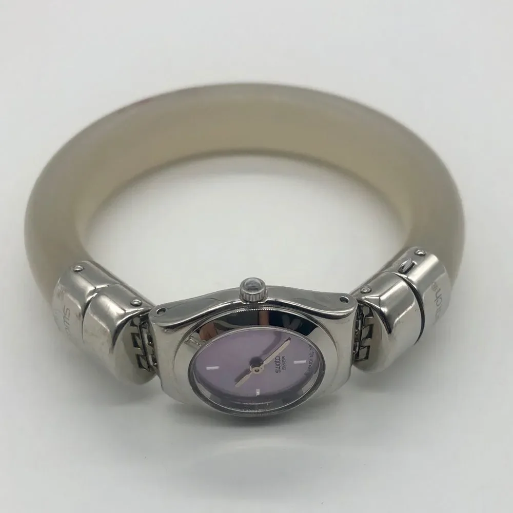 Swatch Vintage Watch with Metal and Lucite Water Resistant